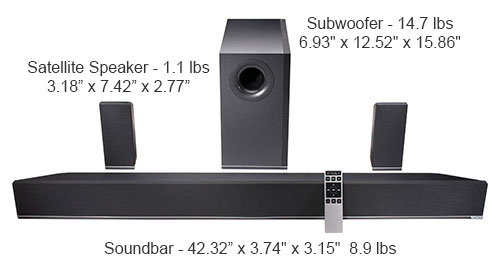Sound Bar Dimensions Best Sound Bar